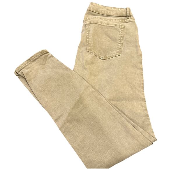 Women's Ellen Tracy Jeans Refined Mid Rise Skinny Size 6 Olive Green - Picture 8 of 10